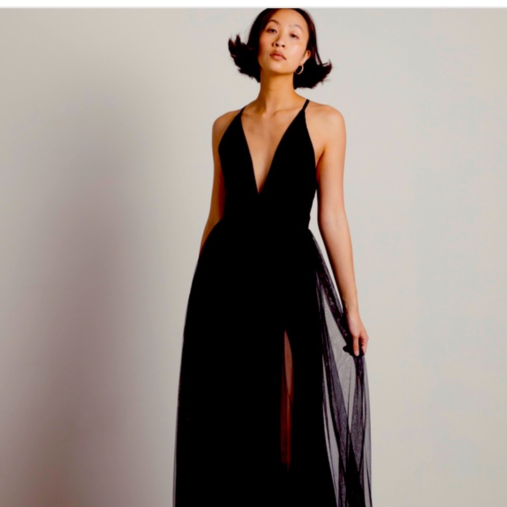 Brand new, never worn. Black long open back dress - Picture 2 of 2